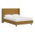 Jordan Full Wingback Platform Bed in Zuma Sesame For Sale