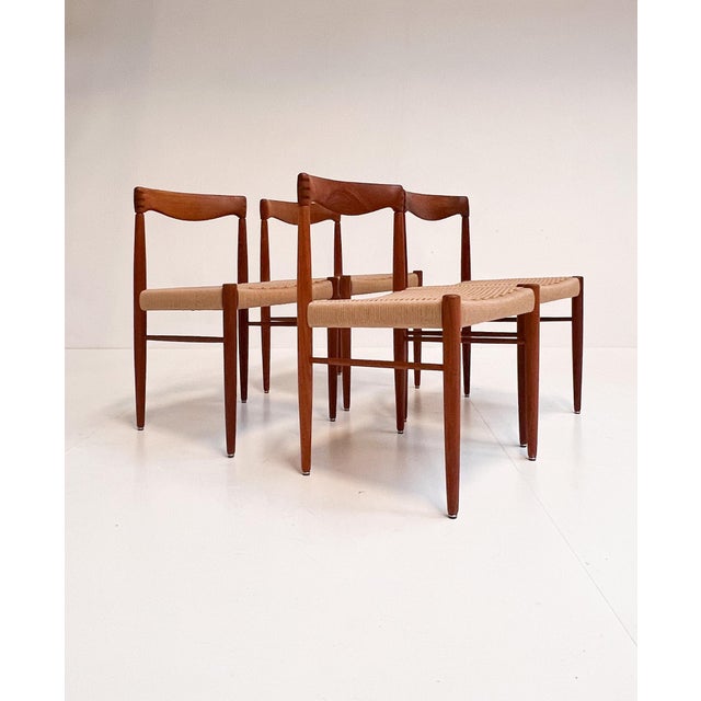 Vintage Papercord Chairs by H. Klein for Bramin, 1960s, Set of 4 For Sale - Image 9 of 18