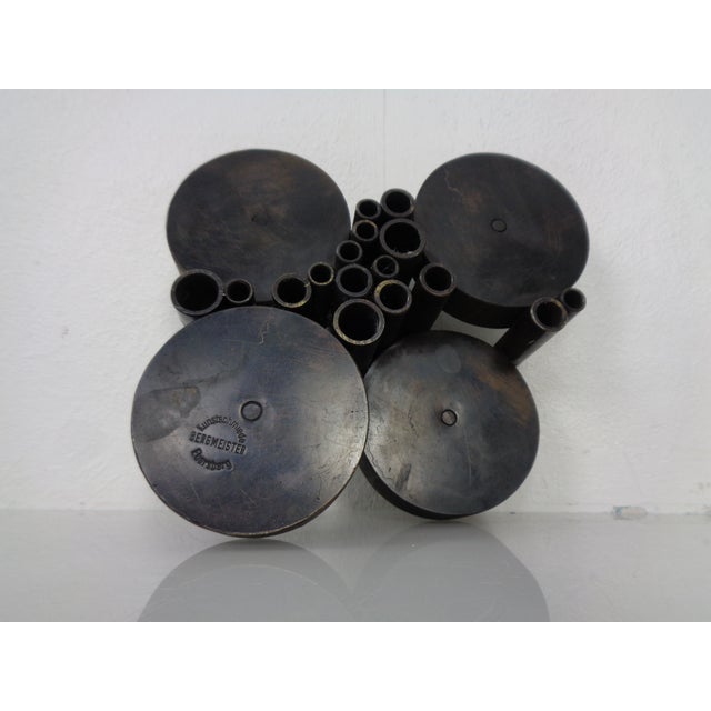 Brutalist Bronze Candleholder by Manfred Bergmeister for Ebersberg, Germany, 1960s For Sale - Image 17 of 18