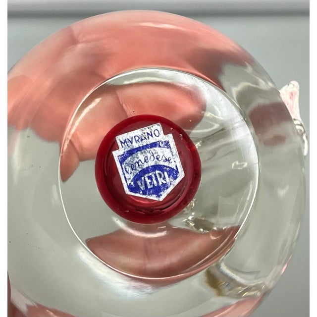 Cenedese 1970s Murano Glass Cenedese Vetri Sommerso Apple For Sale - Image 4 of 7