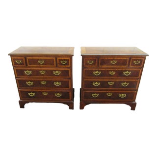 81875: Henredon Aston Court Mahogany Pair of Side Chests For Sale