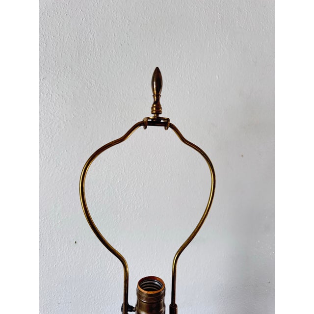 Mid-Century Modern Mid-Century Ming Style Italian Ceramic Table Lamp Attributed to Ugo Zaccagnini, Turquoise Crackle Glaze For Sale - Image 3 of 12