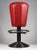 Cast Iron Stool with Red Leatherette Seat, Italy, 1970s For Sale - Image 5 of 6