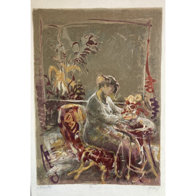 After Avinoam Kosowsky, Original Lithograph, 1980s, Lithograph For Sale