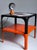 Plastic Orange Demetrio 45 Stacking Table by Vico Magistretti for Artemide, 1970s For Sale - Image 7 of 10