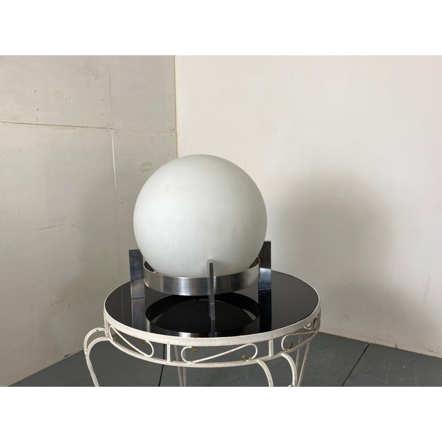 Metal Architonic Space Age Large Globe Floor Table Lamp from Peill & Putzler, Germany, 1970s For Sale - Image 7 of 8