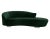 Mid-Century Modern Vladimir Kagan Curved Serpentine Cloud Sofa in Evergreen For Sale In Dallas - Image 6 of 6