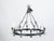 Metal 1900s Spanish Colonial 12-Light Iron Chandelier with Ring and Dark Patina For Sale - Image 7 of 12