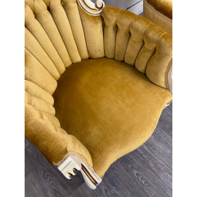 Vintage Pelham Shell & Leckie Hollywood Regency Bergere Lounge Chairs - Pair For Sale - Image 15 of 18