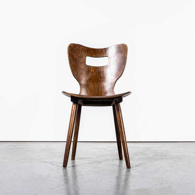 1960's French Baumann Letterbox Dining Chair. Baumann is a slightly off the radar French producer just starting to gain...
