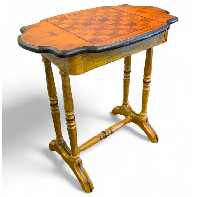 Antique Early 19th Century English Country Style Single-Drawer Chess or Games Table For Sale - Image 11 of 14