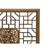 Square Flower Birds Geometric Lattice Raw Wood Wall Plaque Panel For Sale In San Francisco - Image 6 of 8