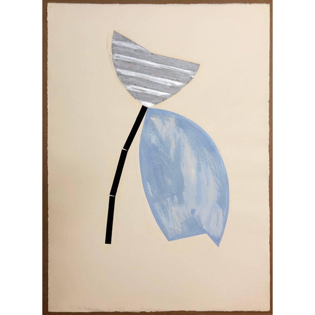 mixed medium, possibly titled "Bird". signed and dated and titled in pencil. Bruce Robbins, shows at Marlborough Gallery...