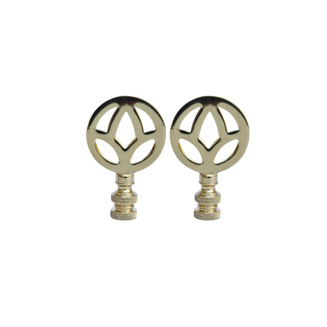 Brass Lamp Finials - a Pair For Sale - Image 4 of 4