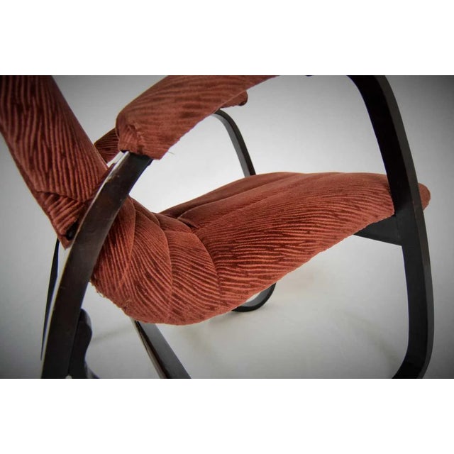Fabric and Wood Lounge Chair by Jan Vanek, 1930s For Sale - Image 10 of 12