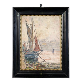 R. Tuzil, Untitled, Oil, Framed For Sale