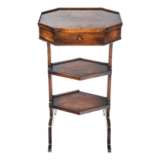 Antique French Octagonal Side Table, 19th Century For Sale