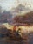 Rural Landscape with Figures, Oil on Canvas, 18th Century For Sale - Image 4 of 7