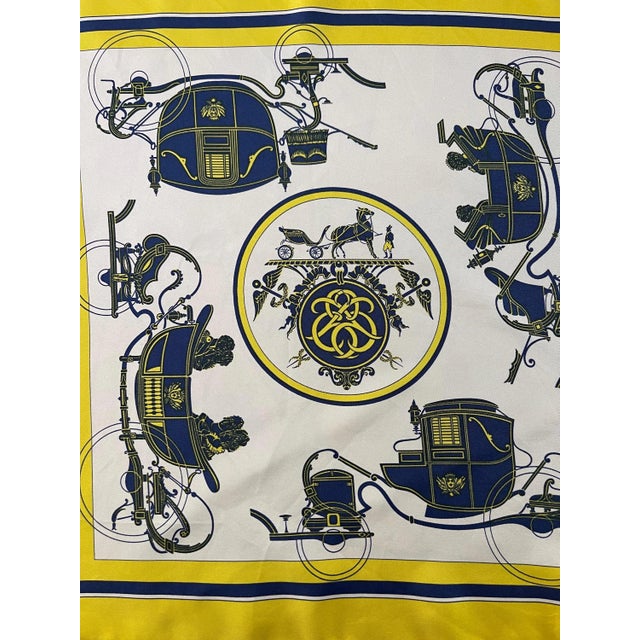 Contemporary Hermès Gavroche Scarf « Ex-libris » 1998 For Sale - Image 3 of 5