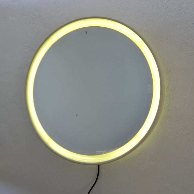 Spacen Age Backlit Mirror, Italy, 1970s For Sale - Image 15 of 18