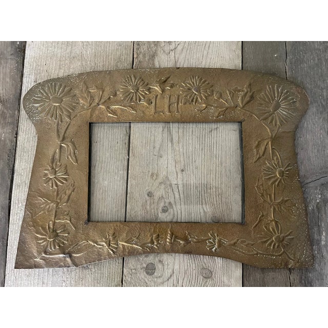 Metal Gold Zinc Photo Frame For Sale - Image 7 of 7
