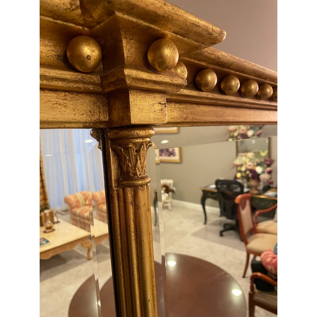 Friedman Brothers Large Traditional Gold Leaf Mirror For Sale In New York - Image 6 of 12