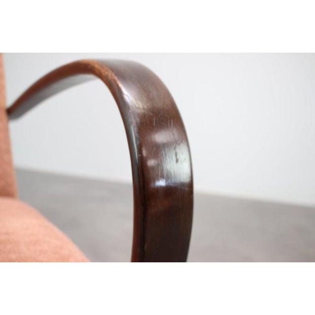 Vintage Armchair by Jindřich Halabala, Czechoslovakia, 1950s For Sale - Image 11 of 12