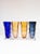 Swedish Glass Vases in Blue and Amber from Orrefors, Set of 4 For Sale - Image 17 of 17