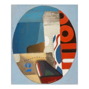 Max Papart "Blue No. 2" Oil on Canvas