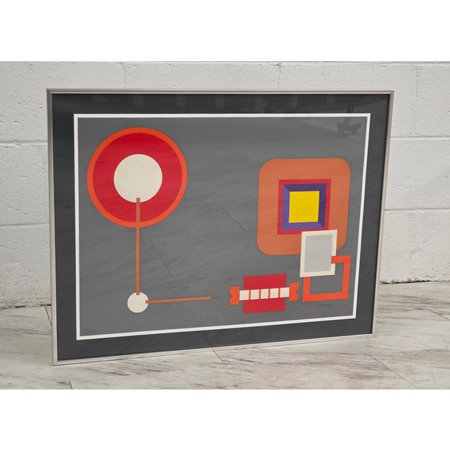 Mid 20th Century Oscar Magnan Abstract Serigraph For Sale - Image 4 of 7
