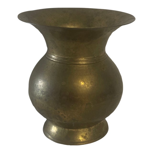 Small Brass Vase For Sale