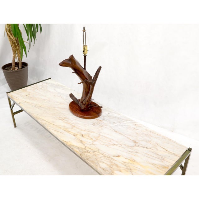 Mid-Century Modern Mid 20th Century Varnished Arts & Crafts Driftwood Table Lamp For Sale - Image 3 of 12