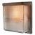 Holophane Vintage French Industrial Beige and Brown Aluminium and Pressed Glass Wall Light from Holophane For Sale - Image 4 of 9