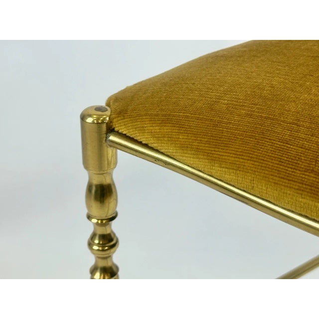 Gold Mid-Century Brass Chiavarine Chair attributed to Giuseppe Gaetano Descalzi for Chiavari, 1960s For Sale - Image 8 of 13