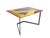 Wooden Table with Geometric Inlays and Metal Base by Offredi for Saporiti, 1980s For Sale - Image 14 of 14