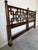 1970s Baker Hollywood Regency Style Walnut Fretwork King Size Headboard For Sale - Image 10 of 13