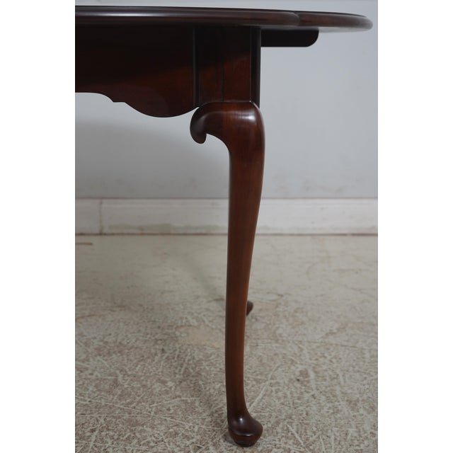 Statton Furniture Statton Old Towne Cherry Oval Dining Room Table For Sale - Image 4 of 18