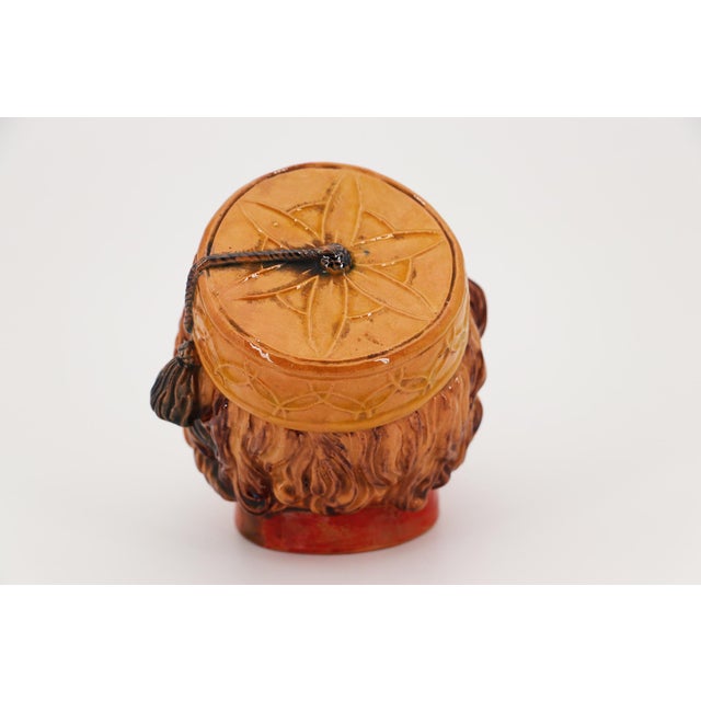 19th Century 19th Century Bordallo Pinheiro Grotesque Head, Portuguese Palissy Ware, Earthenware For Sale - Image 5 of 11