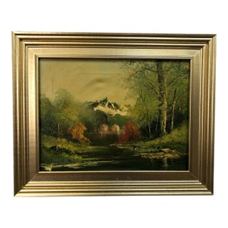 Late 19th Century The Nature Original Oil on Canvas Signed on the Bottom, Framed For Sale