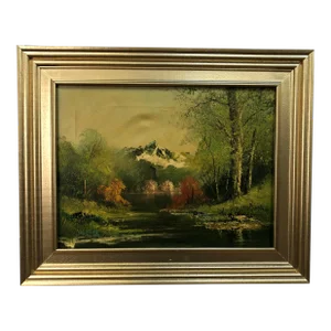 Late 19th Century The Nature Original Oil on Canvas Signed on the Bottom, Framed