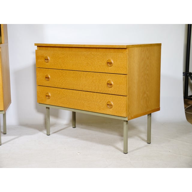 Modular Shelving and Sideboard in Oak, 1960s, Set of 3 For Sale - Image 11 of 16