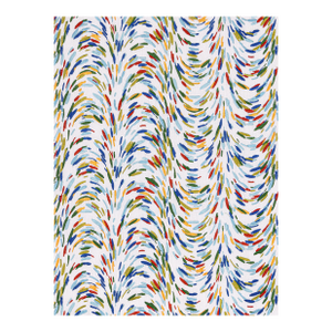 The House of Scalamandré Fountain Embroidery Fabric, Tropical Blue