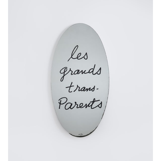 1970s Transparent Les Grands Mirror by Man Ray for Simon Gavina, 1970s For Sale - Image 5 of 13