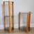 Mid-Century Modern 1970s Teak & Smoked Glass Tiered Side Tables - Set of 2 For Sale - Image 3 of 13