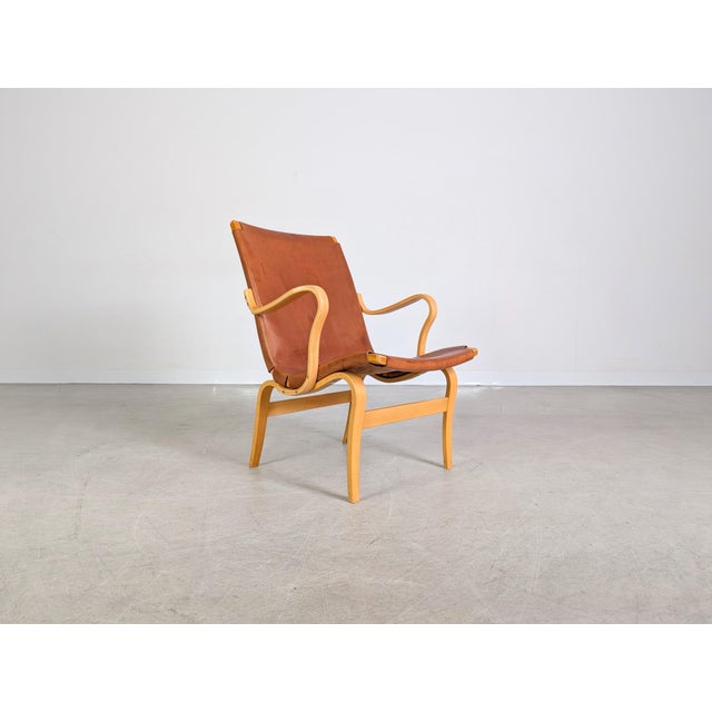 Brown Eva Chair in Beech by Bruno Mathsson for Dux of Sweden For Sale - Image 8 of 12