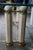 Vintage Italian Regency Travertine Stone Brass & Glass Console Hall Sofa Table For Sale - Image 9 of 12