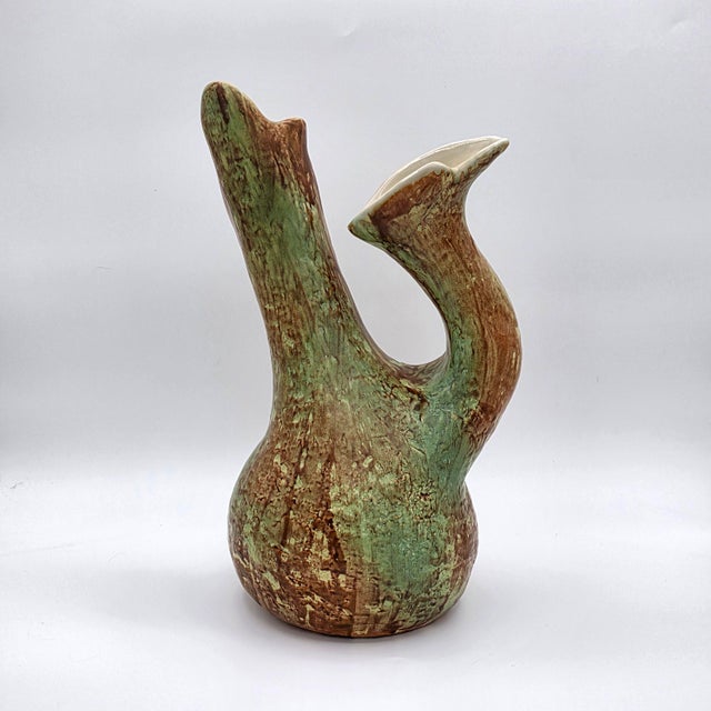 1950s Richard Ginori San Cristoforo 1952 Italian Ceramic Twin-Neck Vase For Sale - Image 5 of 14