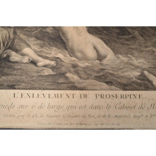 Late 18th Century Etching After Charles De La Fosse, by Louis-Simon Lempereur, the Abduction of Proserpina For Sale - Image 6 of 11