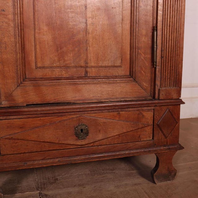 Brown 19th Century Danish Oak Wardrobe For Sale - Image 8 of 16