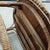 Antique American 2-Tier Woven Wicker Parlor Table With Metal Boot Feet For Sale - Image 9 of 15